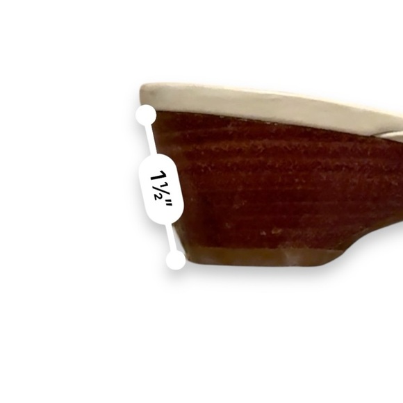 Naturalizer Beige Leather Open Toe Strappy Slip‎ On Heel Sandals Sz 8 - Picture 12 of 12